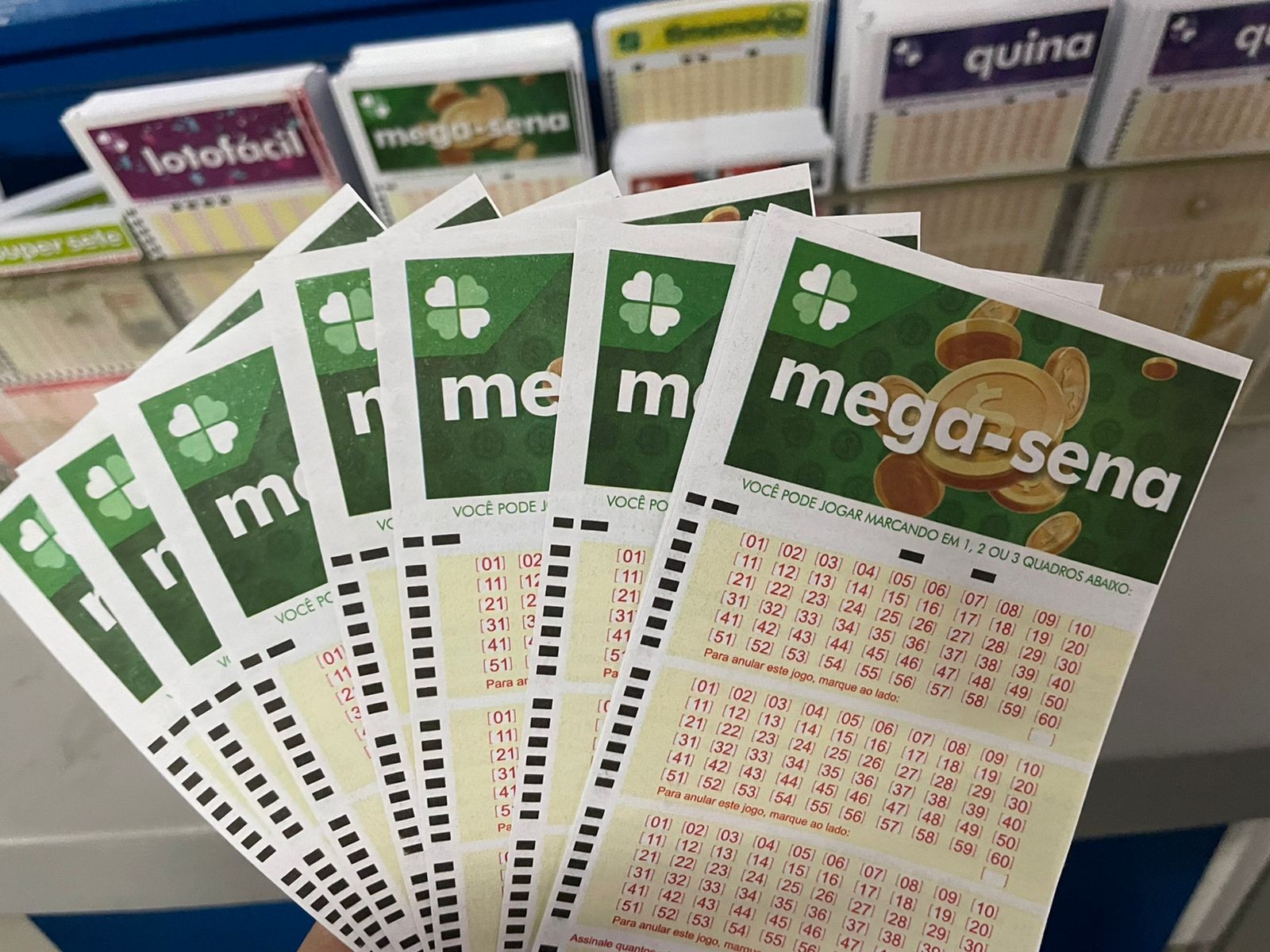 Três apostas do Ceará acertam cinco dezenas na Mega-Sena 3000; prêmio acumula e chega a R$ 115 milhões