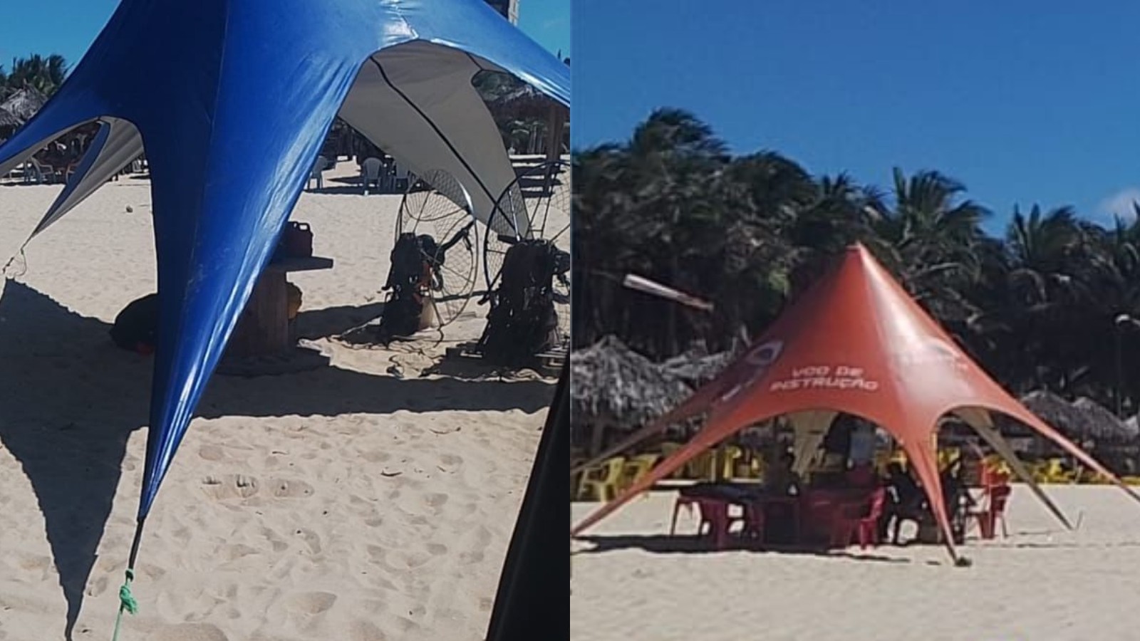 PF apreende paramotor na Praia do Futuro; imagens revelam outros na orla de Fortaleza