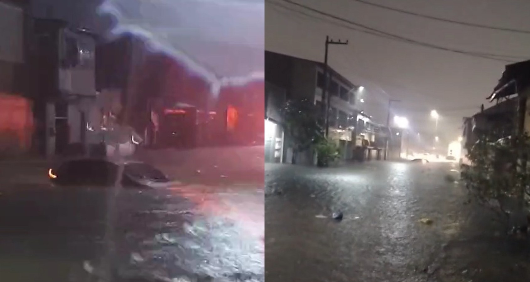 Temporal alaga Fortaleza, deixa carros submersos e marca a 2ª maior chuva do ano