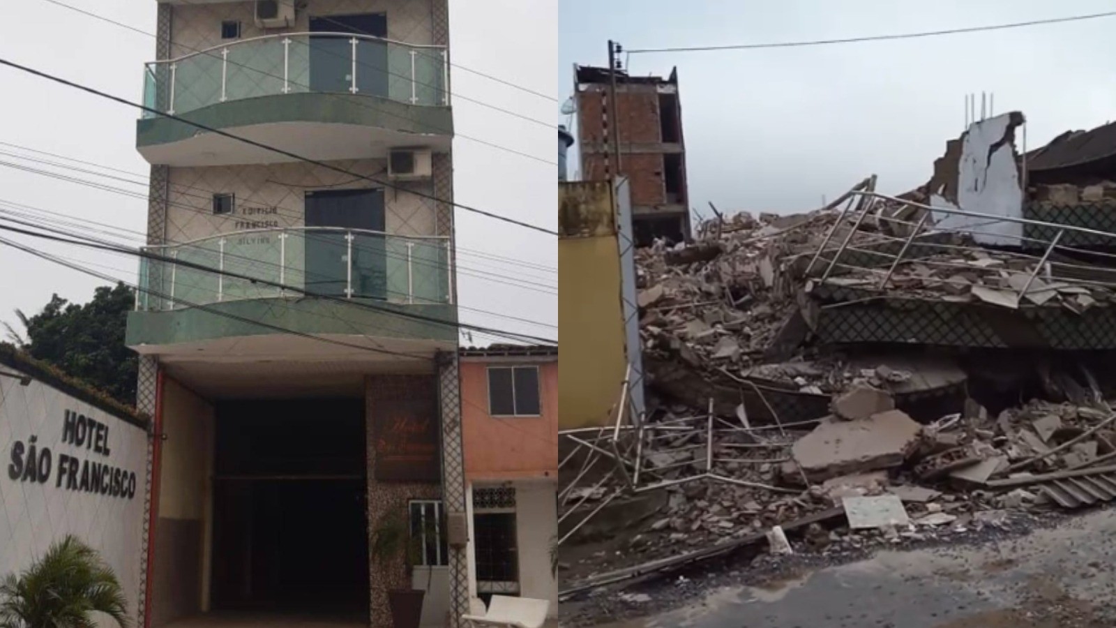 Vídeo flagra desabamento de hotel em Tianguá; MPCE investiga e dá 10 dias para explicações