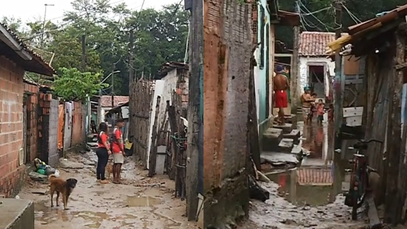 Chuvas alagam comunidade Tapeba em Caucaia: 150 familias desabrigadas e acordo de 10 anos em pauta