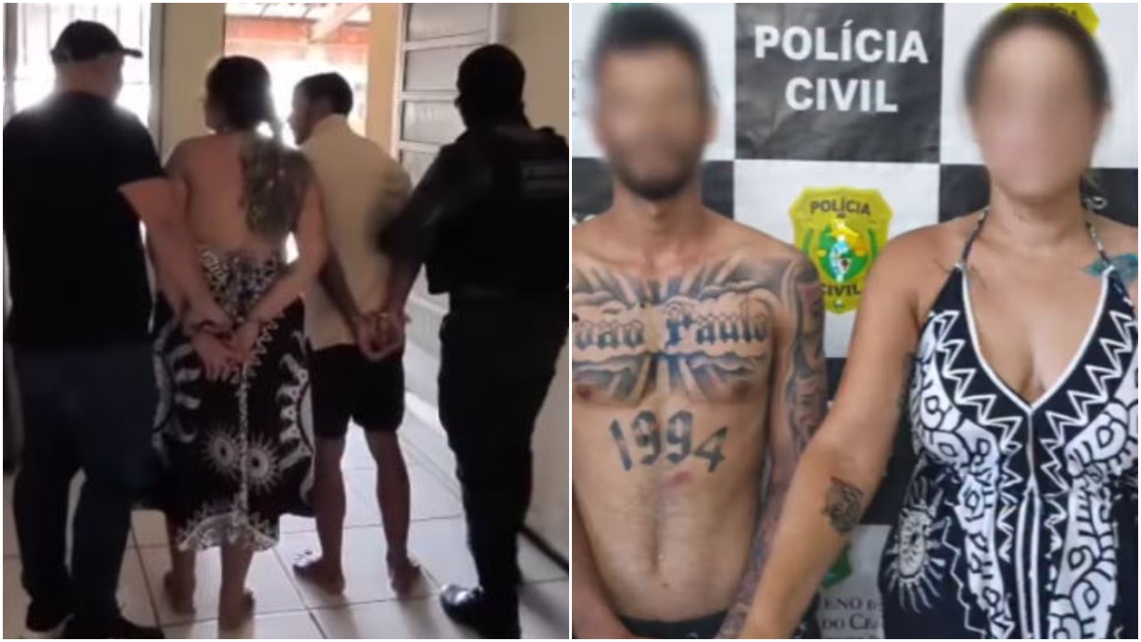 Caucaia: casal é denunciado por expulsar moradores; MP pede manter prisão após flagrante com moto clonada e drogas