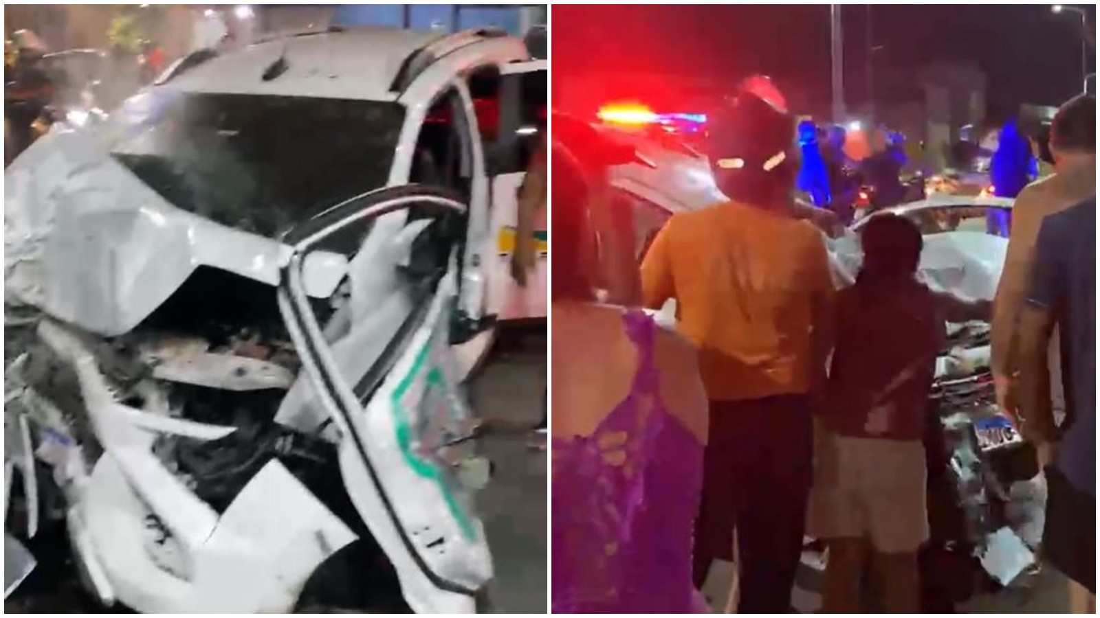 Falso passageiro tenta assaltar taxista; carro invade comércio e motorista fica ferido em Fortaleza