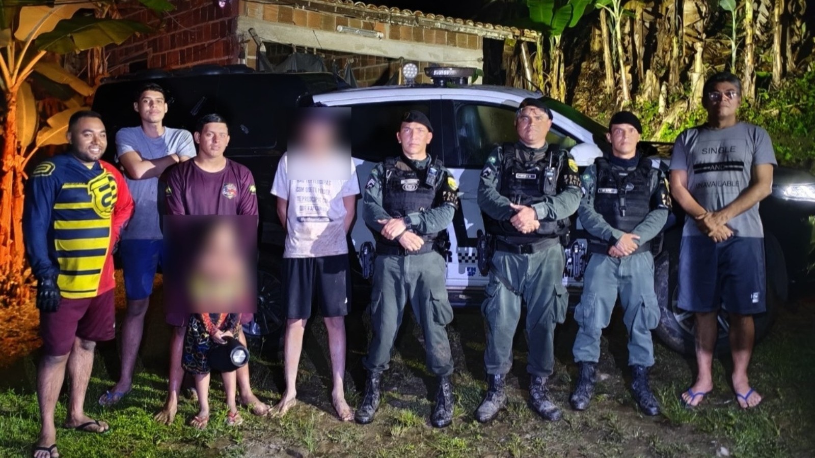Resgate noturno na Serra da Aratanha salva cinco; crianca de 4 anos estava no grupo