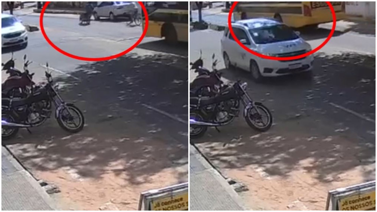 Câmeras flagram momento em que ônibus escolar atinge ciclista em Juazeiro do Norte; vítima de 33 anos morre