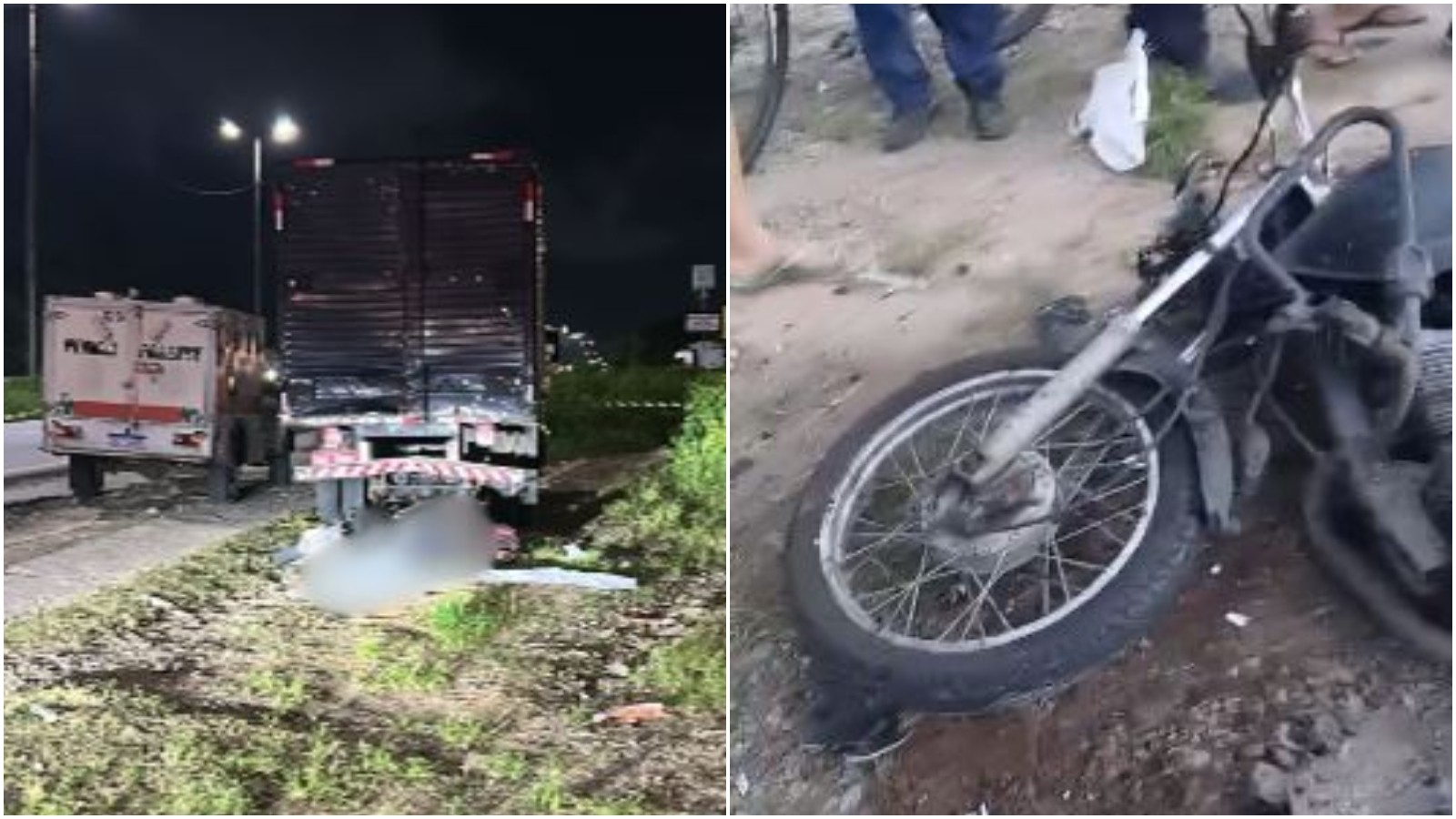 Linha com cerol na BR-020 mata motociclista de app em Caucaia; passageira de 19 anos fica ferida