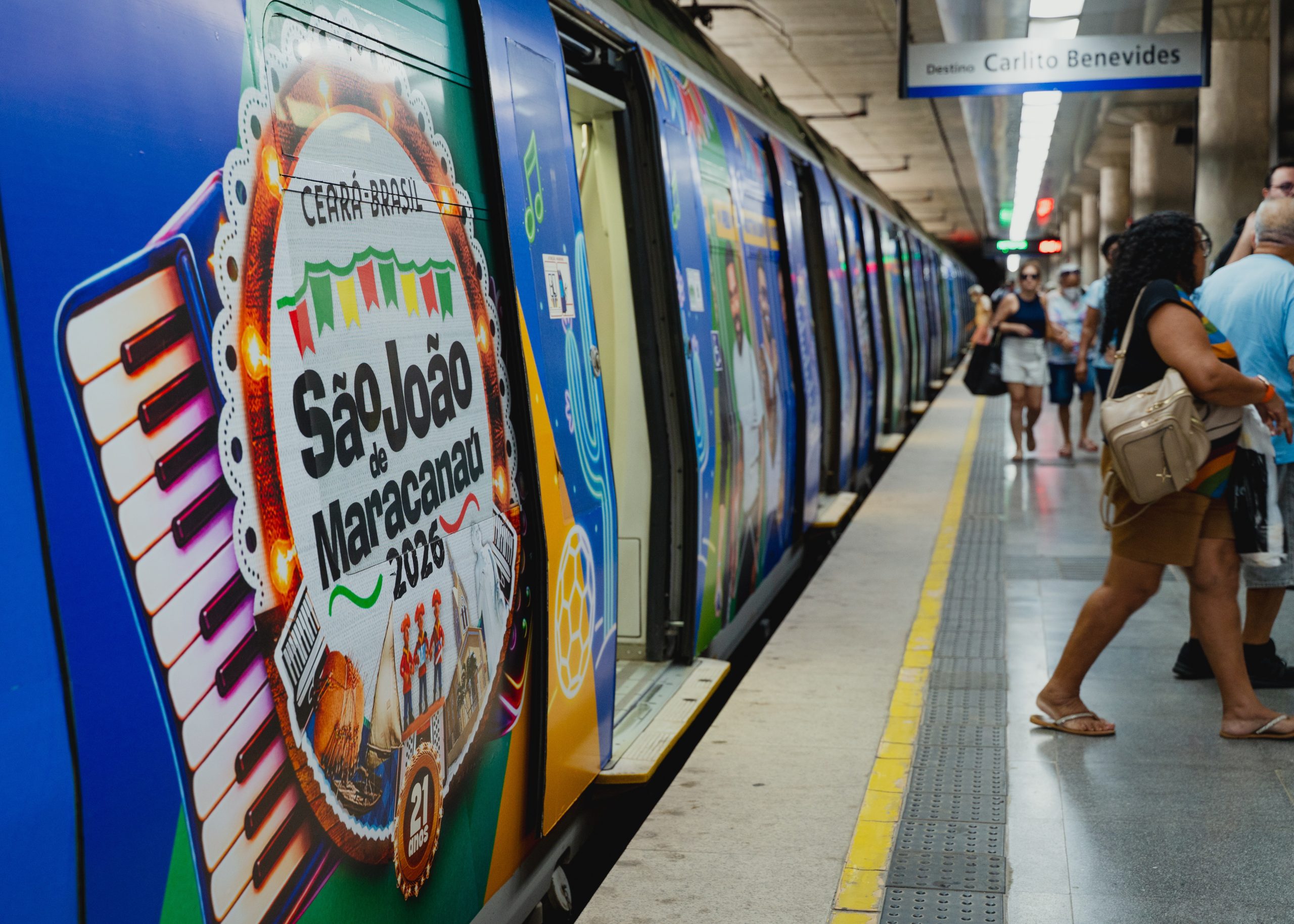 Metrofor terá viagens de madrugada no São João de Maracanaú: datas, estações e tarifas