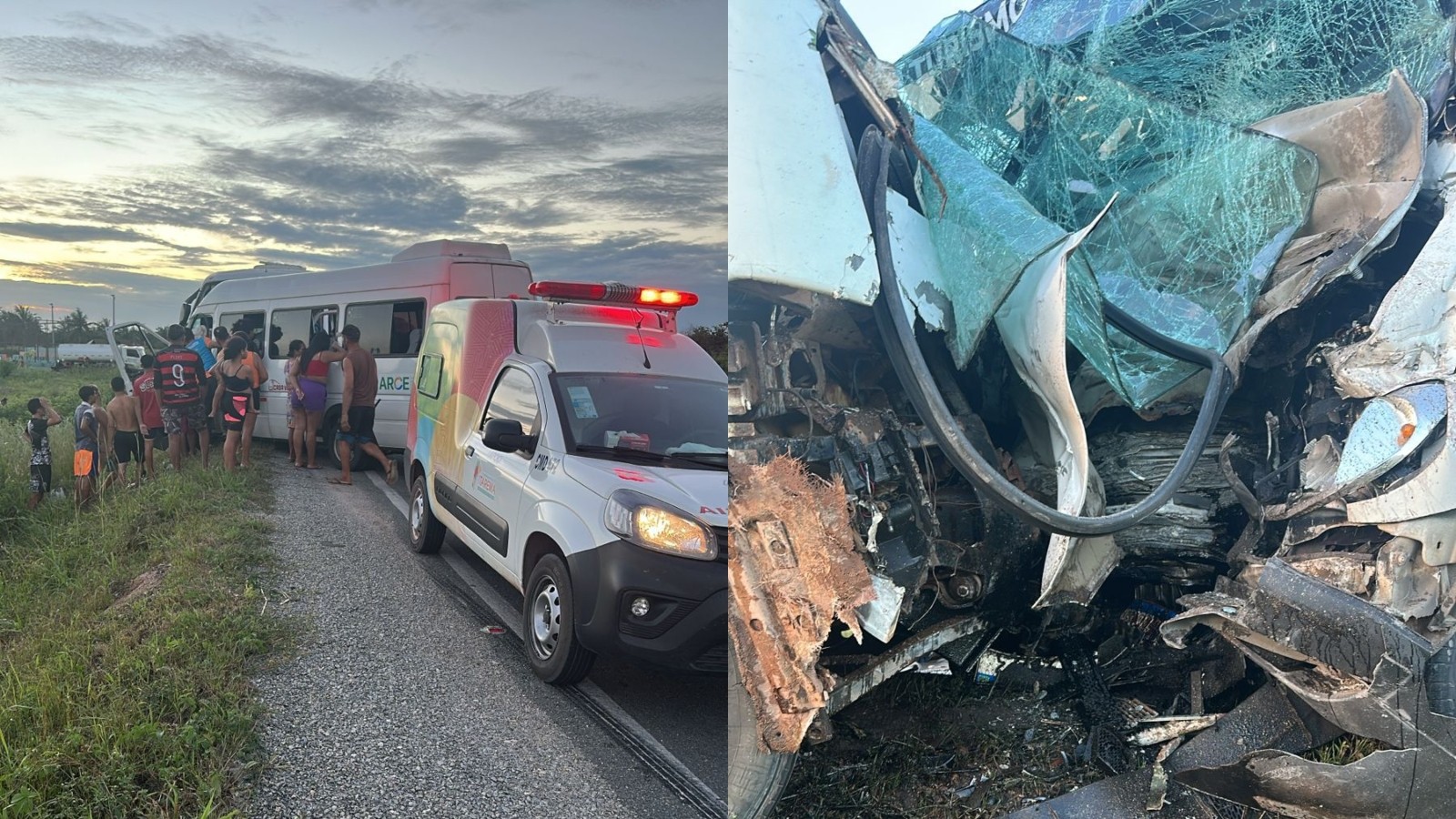 Colisão entre van e micro-ônibus na CE-085 mata duas pessoas em Itarema; polícia investiga
