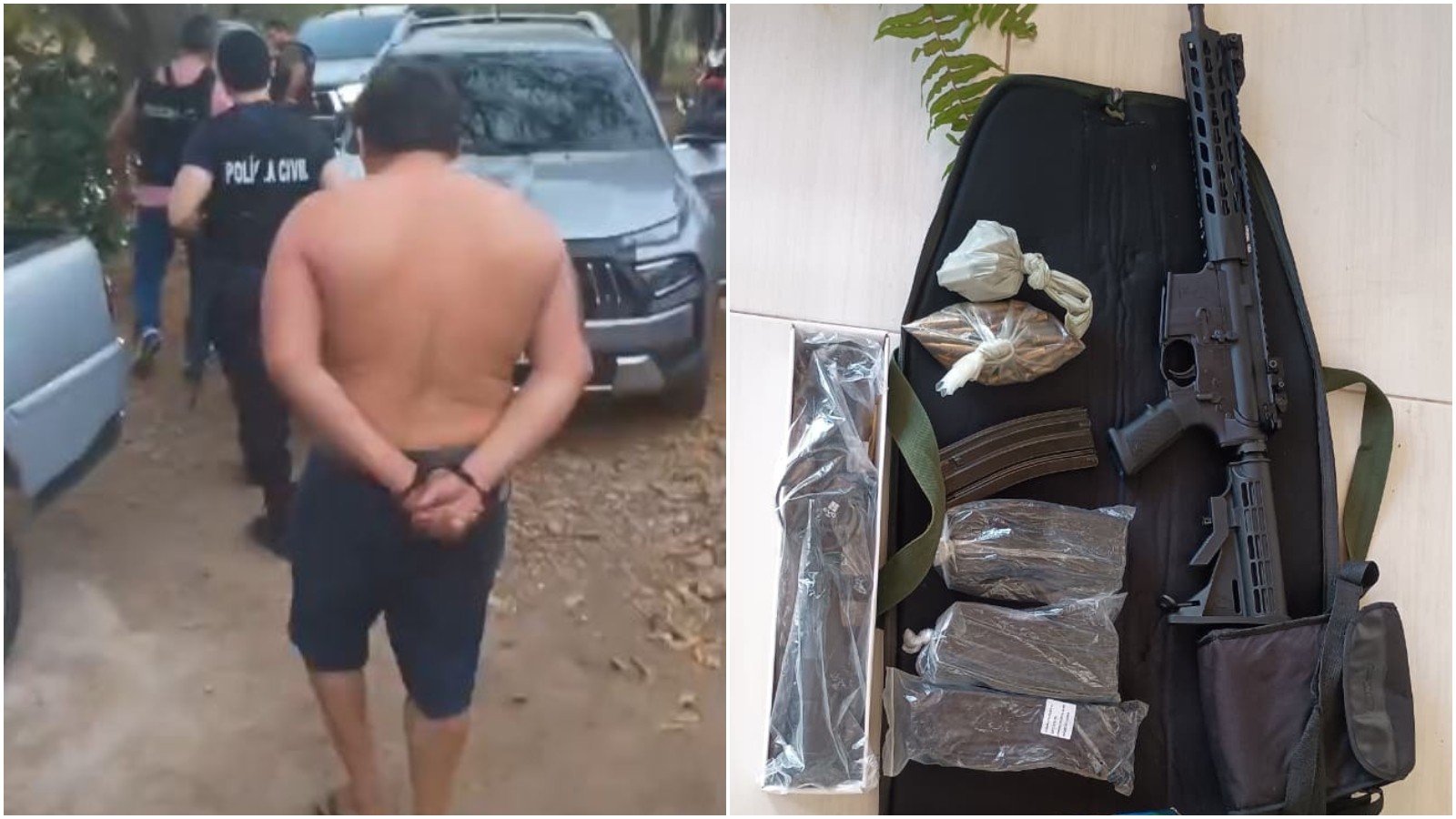 Suspeito de abastecer facção com armas e drogas na divisa entre Paraíba e Ceará é preso em Iguatu; polícia liga caso a fuzil e drone apreendidos