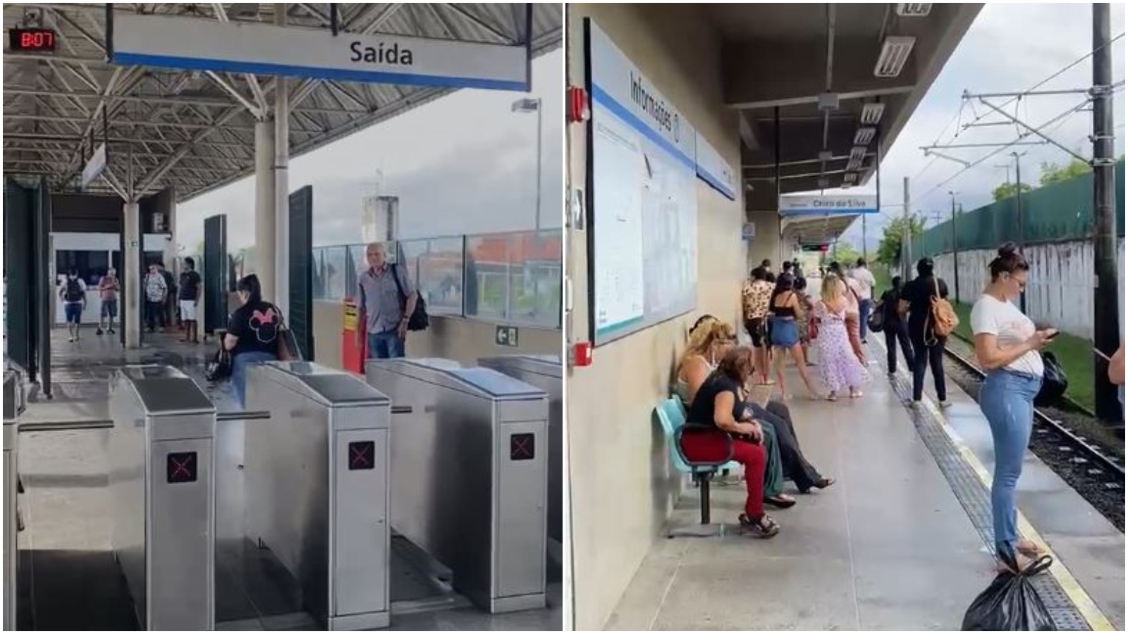 Falha em trem suspende Linha Sul do metrô de Fortaleza e lota estações; serviço é retomado após cerca de 1 hora
