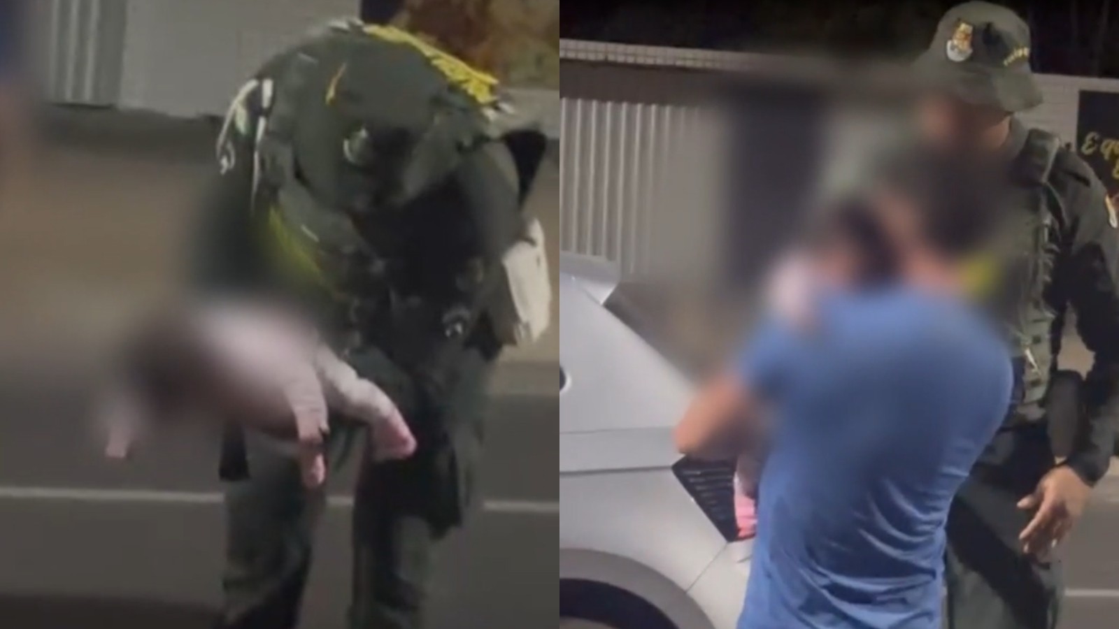 Vídeo mostra PM salvando bebê engasgado em posto rodoviário na Grande Fortaleza