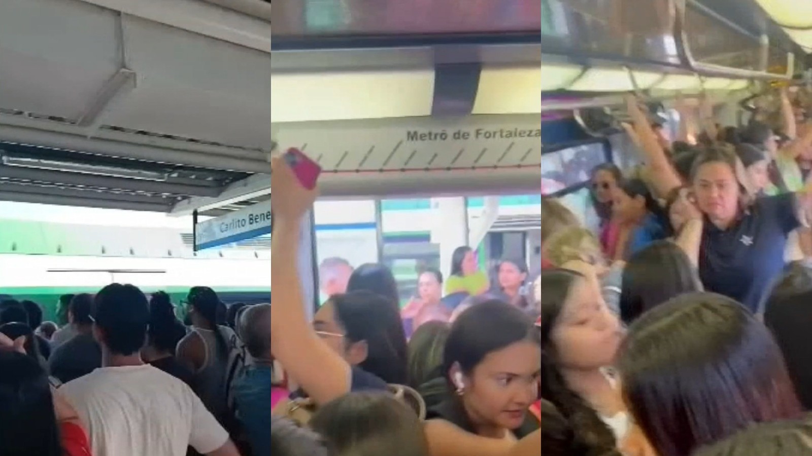 Falha elétrica interrompe Linha Sul do metrô de Fortaleza por mais de uma hora; segundo caso em menos de uma semana