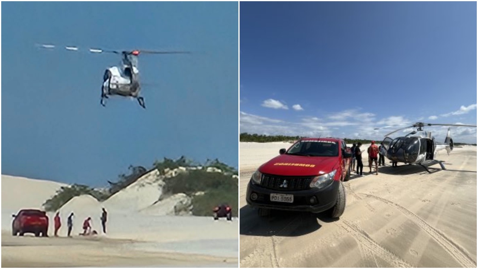 Turista de SP sofre acidente de quadriciclo em Jericoacoara e é resgatada de helicóptero
