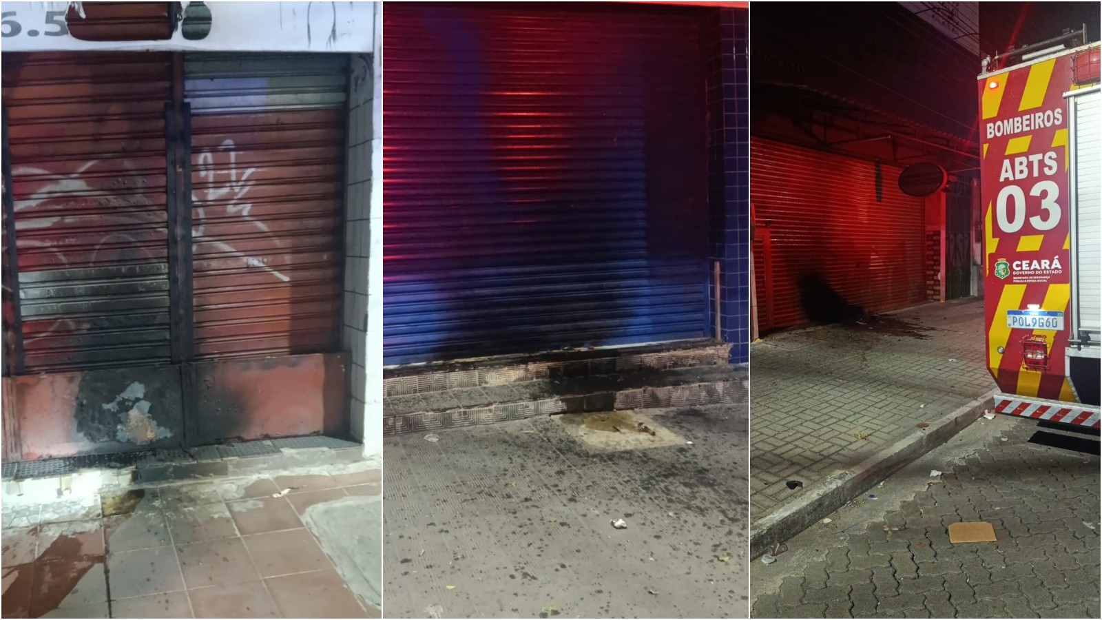 Coquetéis molotov atingem três lojas de artigos de umbanda no Centro de Fortaleza