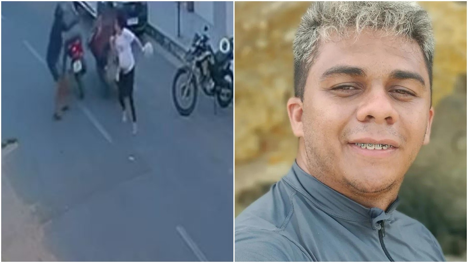 Câmera flagra ataque a tiros que mata homem diante da esposa grávida no Crato; polícia investiga